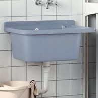 Umivaonik za zidnu montažu sivi 60x40x28 cm, sivi
