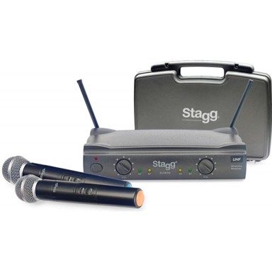 STAGG Bežični UHF sustav SUW 50 MM FH EU, crni