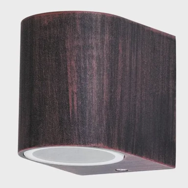 Vanjska zidna svjetiljka Chile, GU10, max 35W, IP44, RA8018, antik smeđa