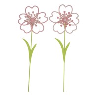 EGO DEKOR Set od 2 ukrasa za tegle za cvijeće Rose, výška 46 cm