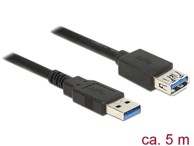 DELOCK Kabel, USB 3.0 (M) na USB 3.0 (Ž), produžni, 5m