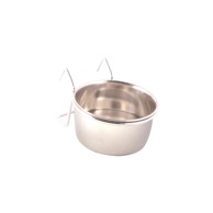 TRIXIE Čelična posuda za ptice s nosačem 0,15 l/fi-7 cm