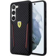 FERRARI Kožna maska SCUDERIA FEHCS23SNPYK, za Samsung Galaxy S23 5G, crna