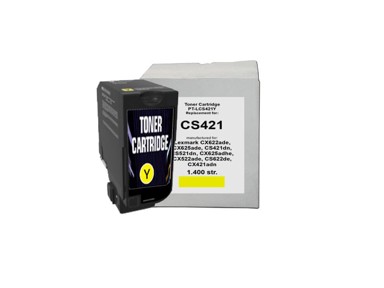 LEXMARK Original toner CS421 yellow (78C20Y0)