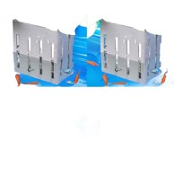 NIKCORP Držači za akvarijske biljke, sivi, 4 kom