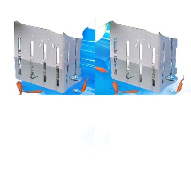 NIKCORP Držači za akvarijske biljke, sivi, 4 kom