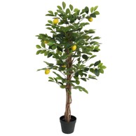 Umjetno stablo limuna s 3 debla, 120 cm, PP, zeleno