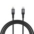 DUDAO Pleteni kabel USB-C – Lightning, 30 W, 1,2 m, crni