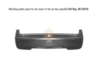 ISAM Zadnji branik Nissan Micra K12 03-11, 06-, crni