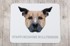 Podloga za miša Staffordshire Bull Terrier, geometrijski motiv