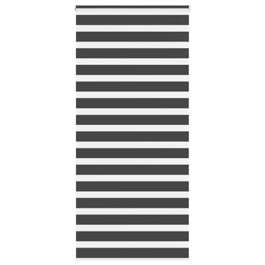 Zavjesa zebra crna 95x230 cm širina tkanine 90,9 cm poliester