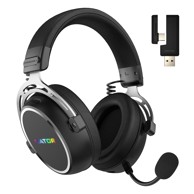 HATOR Bežične gaming slušalice Hypergang 3, USB-C/USB-A, Bluetooth, crne
