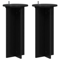 Stalak za biljke 2 kom 29,5x29,5x60 cm, crna