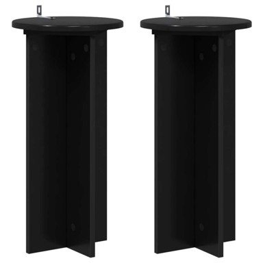 Stalak za biljke 2 kom 29,5x29,5x60 cm, crna