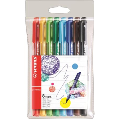STABILO Fineliner PointMax, 0,8 mm, najlonski vrh