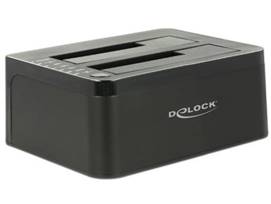 DELOCK Docking stanica Dual, 2 x SATA, crni