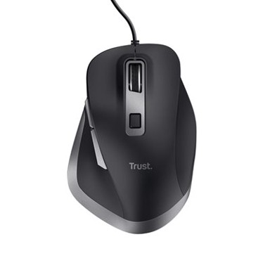 TRUST Miš Fyda Eco, optički, 5000dpi, crni