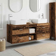 Set kupaonskih ormarića 3 kom 53 x 34,5 x 63 cm, staro drvo