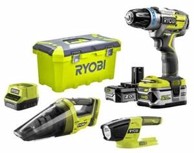 RYOBI Set alata R18PDBL-252V