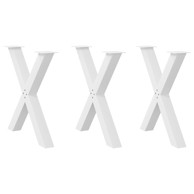 Noge za blagovaonski stol u obliku slovax70x(72-73) cm 3 kom, bijele