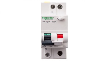 SCHNEIDER Diferencijalni prekidač 2P 20A B 0,03A tip AC DPN Vigi K A9D22620