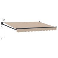 Električna retraktabilna tenda, bež, 2,5 x 2 m