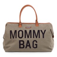 CHILDHOME Torba Mommy Bag platno, maslinasta