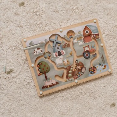 LITTLE DUTCH Magnetski labirint Little Farm, 18m+