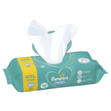 PAMPERS Vlažne maramice, Fresh Clean, 80 kom