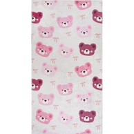 VITAUS Ružičasti/boje slonovače periv dječji tepih 80x150 cm Cute Teddies Pink 