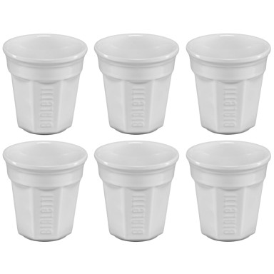 BIALETTI Set čaša za Espresso, 6 komada, bijele