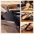 COSTWAY Raclette roštilj 2 u 1 s 8 tavica i drvenim lopaticama, 1400 W, 48 x 24 x 12 cm, crni
