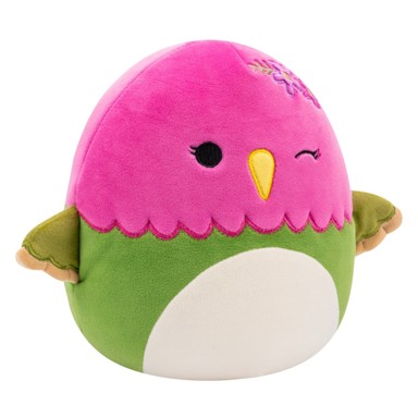 SQUISHMALLOWS Plišana igračka zeleno ljubičasti kolibrić Na'ima, 20 cm