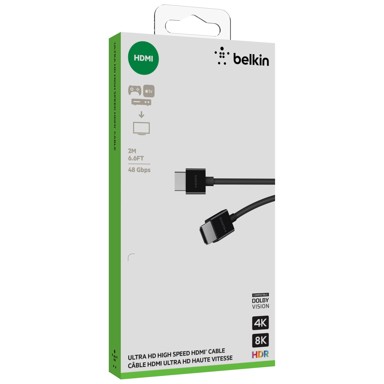 BELKIN Ultra Brzinski HDMI Kabel 4K HDR, 2m, crni AV10175bt2MBKV2
