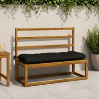 Jastučići za klupu Vianen 2 kom 110 x 40 x 12 cm od poliestera, crni
