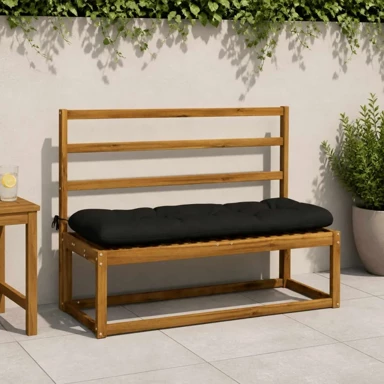 Jastučići za klupu Vianen 2 kom 110 x 40 x 12 cm od poliestera, crni