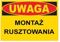 Građevinska ploča upozorenja BTO-49 montaža skele
