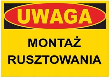 Građevinska ploča upozorenja BTO-49 montaža skele