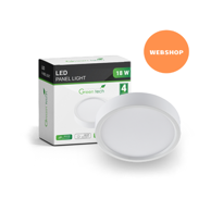 GREEN TECH LED panel 18 W nadgradni okrugli 4200 K