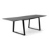 HAMMEL FURNITURE Crni proširiv blagovaonski stol s crnom pločom stola 100x210 cm Meza