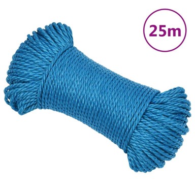 Radno uže, plavo, 8 mm, 25 m, od polipropilena
