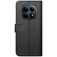 JUST IN CASE Preklopna maskica od umjetne kože za Xiaomi Poco M8 5G, crna