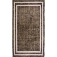 VITAUS Smeđi perivi tepih 80x50 cm 