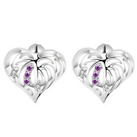 Naušnice Silver Heart KP1238, srebrne