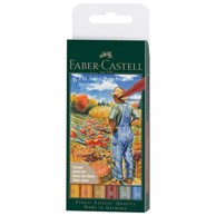 FABER-CASTELL Set 167179 pitt artist brush b harvest 6 boja