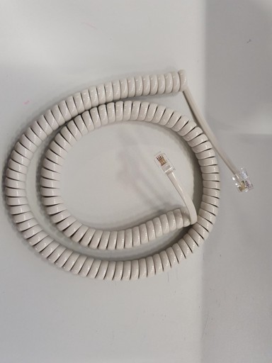 HELOS Spiralni kabel za slušalicu, dugačak, svijetlosivi