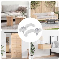 Trake za žice, 2 kom, prozirne, 2 x 1 x 0,5 cm