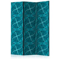 Sobna pregrada u 3 dijela Geometric Turquoise 135x172