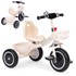 ECOTOYS Tricikl s košarom, bež