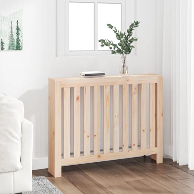 Pokrov za radijator, 108,5 x 19 x 84 cm, masivna borovina